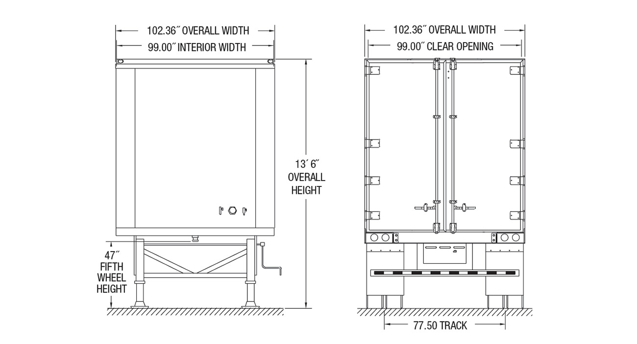Hy Cube Dry Van Trailer Kingpin Trailers LTD 